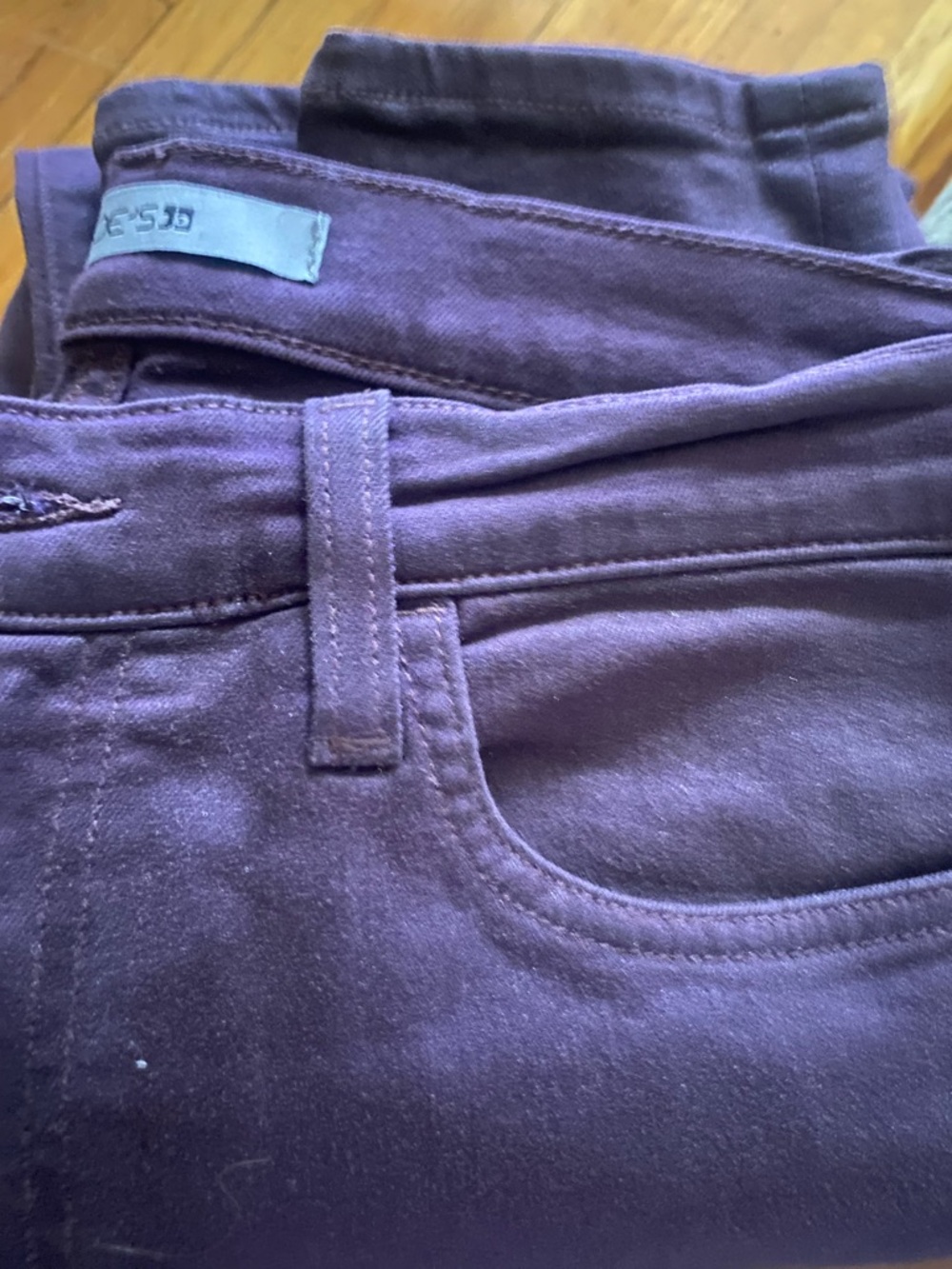 Joe's Jeans Plum Denim Pants with Shimmer